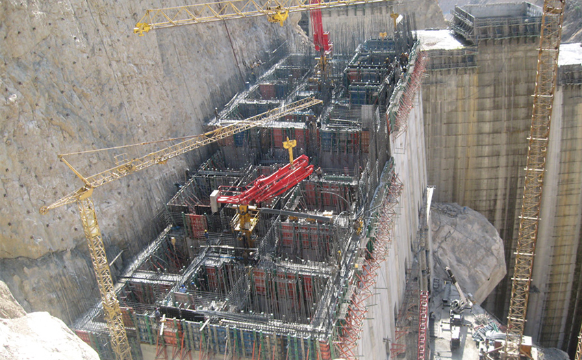 پروژه سازه آبگیر نیروگاه سد کارون 4