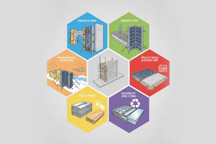معیارهای اصلی انتخاب قالب بتن