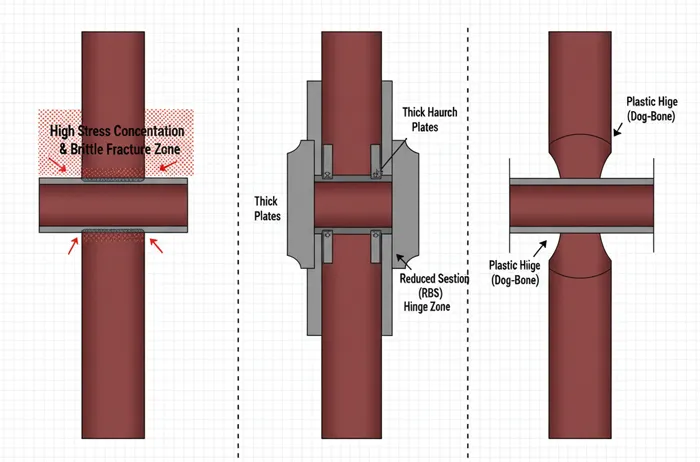 مزایا، معایب و معیار انتخاب نسبت به سایر اتصالات صلب