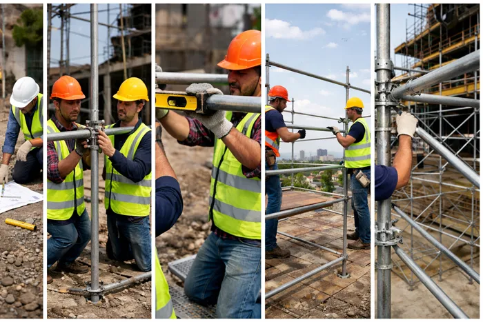 آموزش نصب داربست فلزی 3 مراحل گام به گام نصب داربست فلزی