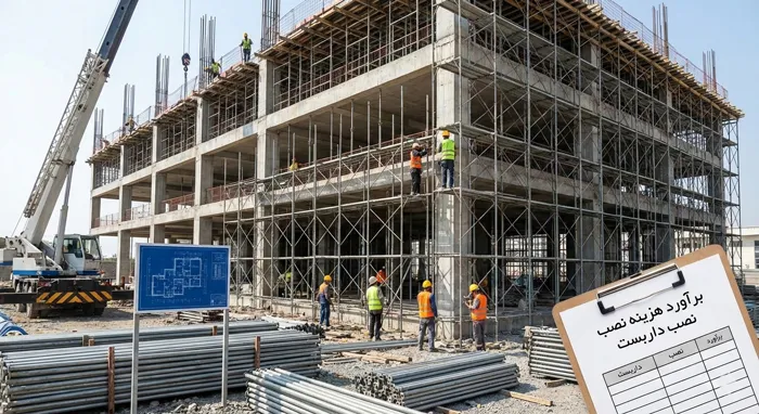 نحوه محاسبه هزینه داربست فلزی + تعرفه و نرخنامه سال جدید 2 قیمت نصب داربست فلزی