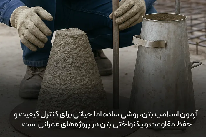 اسلامپ بتن چیست و چرا برای کیفیت بتن مهم است؟ 4 چرا آزمون اسلامپ مهم است؟