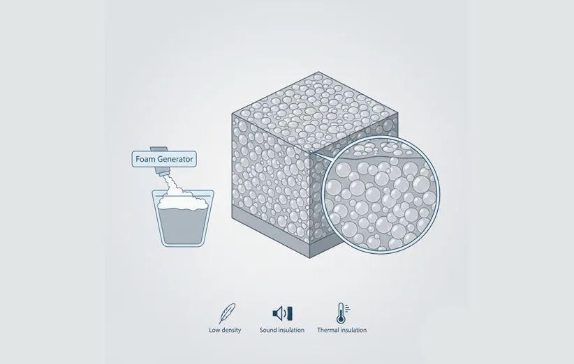 نحوه تولید فوم بتن 