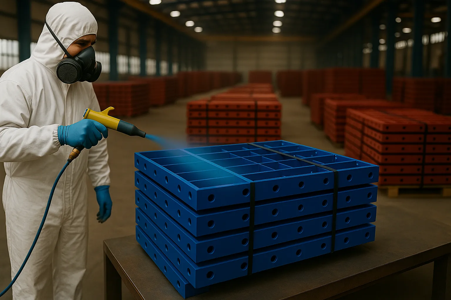 رنگ‌آمیزی، پوشش‌دهی و آماده‌سازی برای ارسال