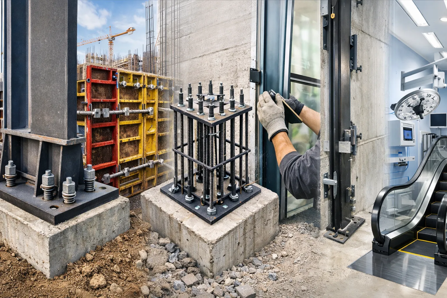 کاربردهای انکر بولت در صنعت ساختمان و سازه