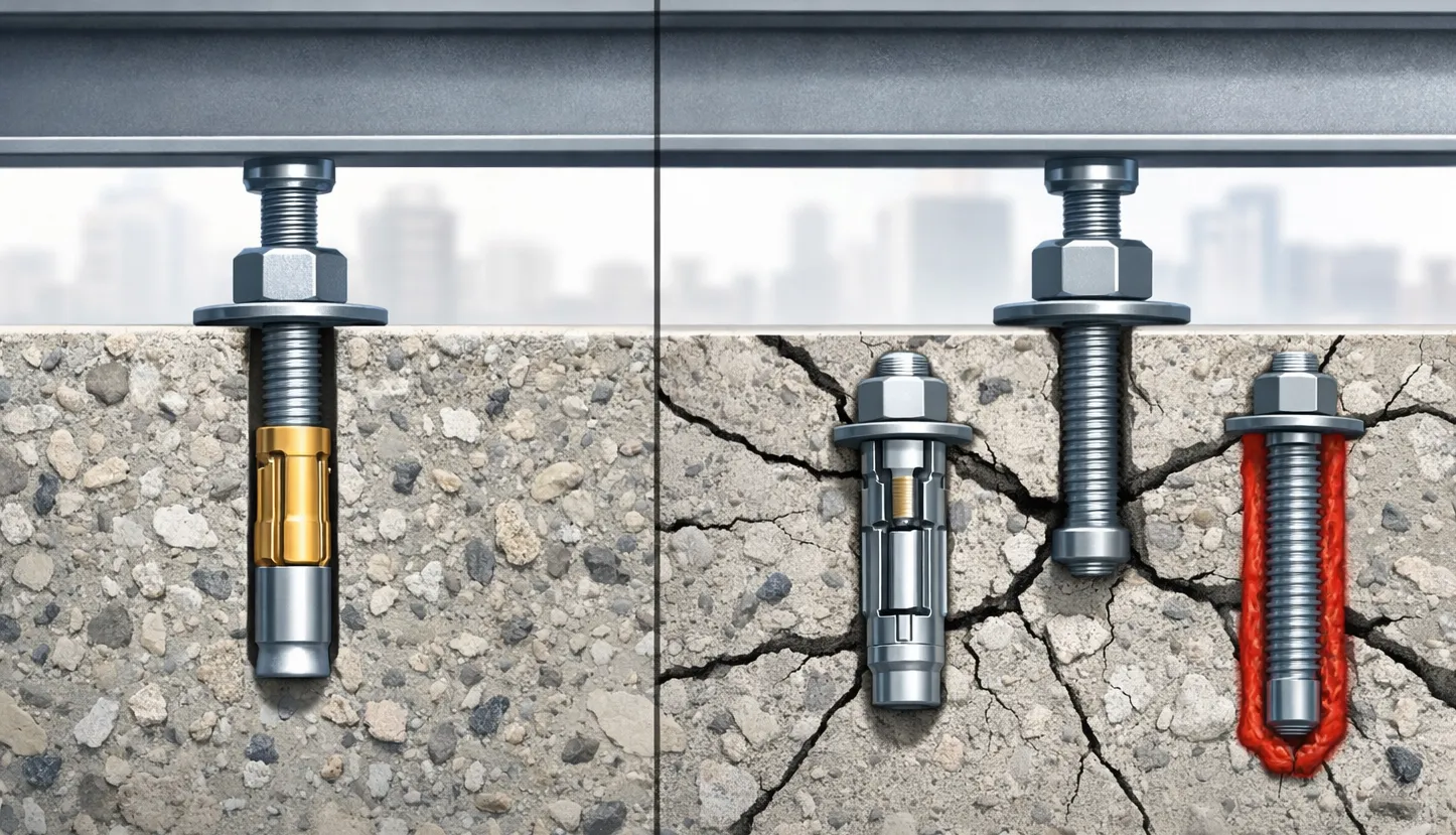 روش‌های گیرایی و عملکرد انکر بولت در بتن