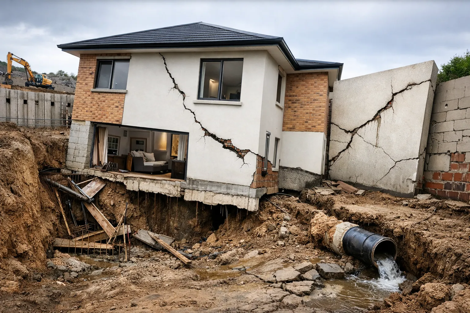 نشست ساختمان و ضعف در زیرسازی