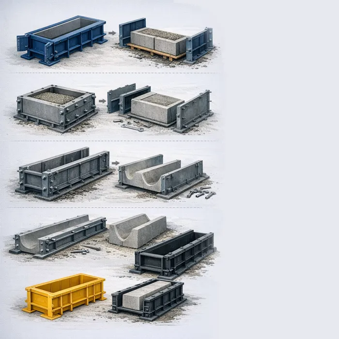 انواع قالب جدول بتنی