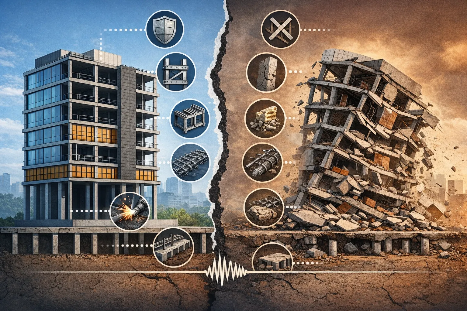 اهمیت کیفیت ساختمان در امنیت برابر زلزله