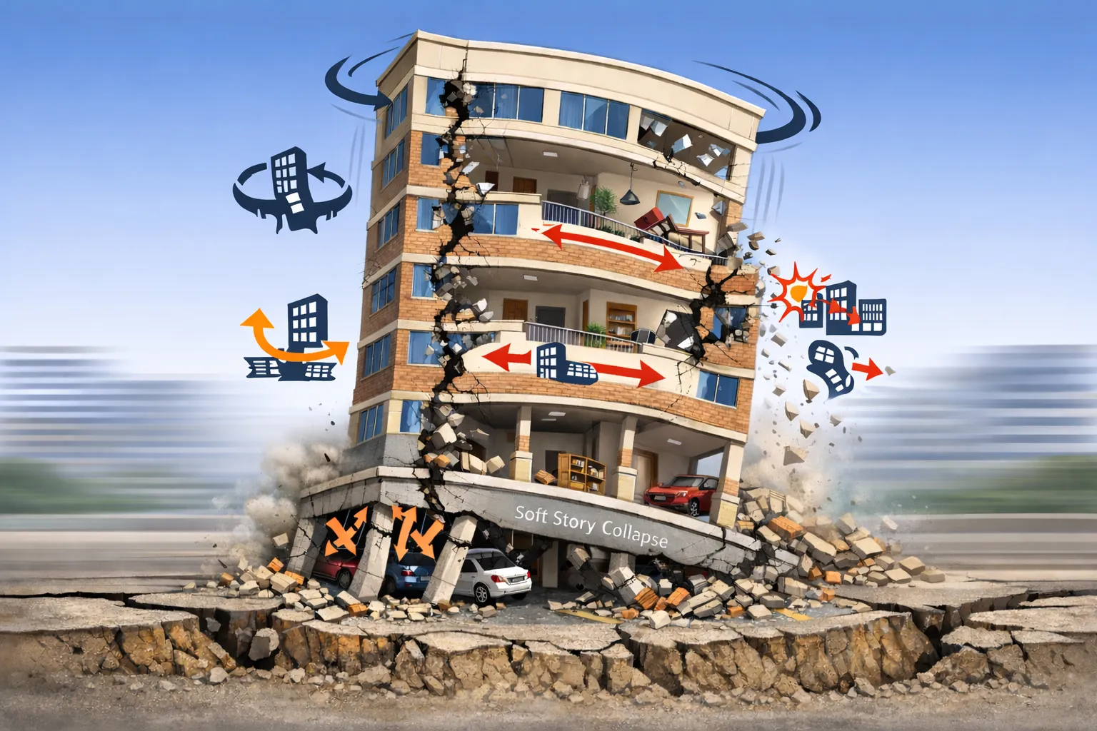 رفتار واقعی ساختمان هنگام زلزله چگونه است