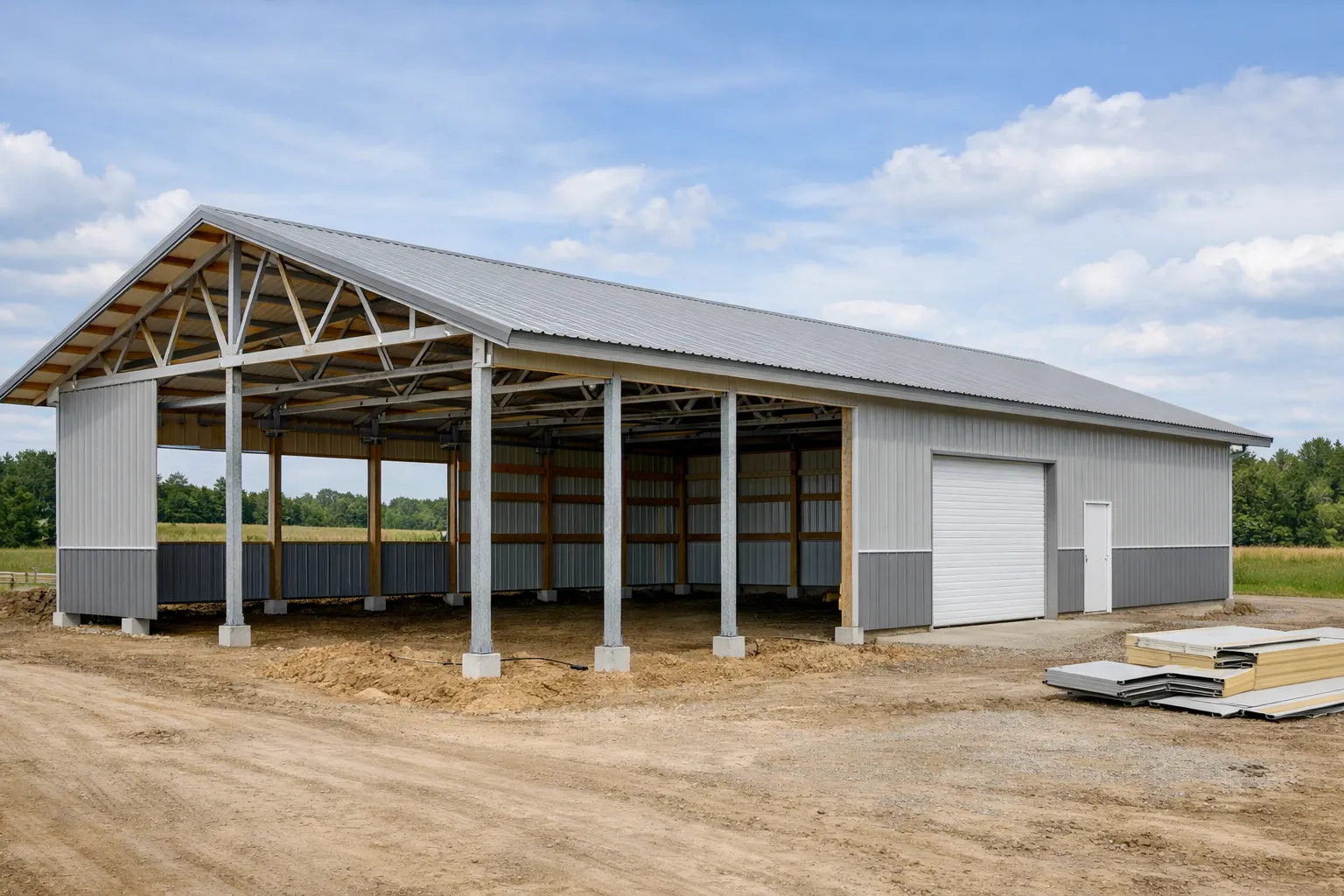 روش Pole Barn؛ سریع ترین روش ساخت در ساختمان های ساده