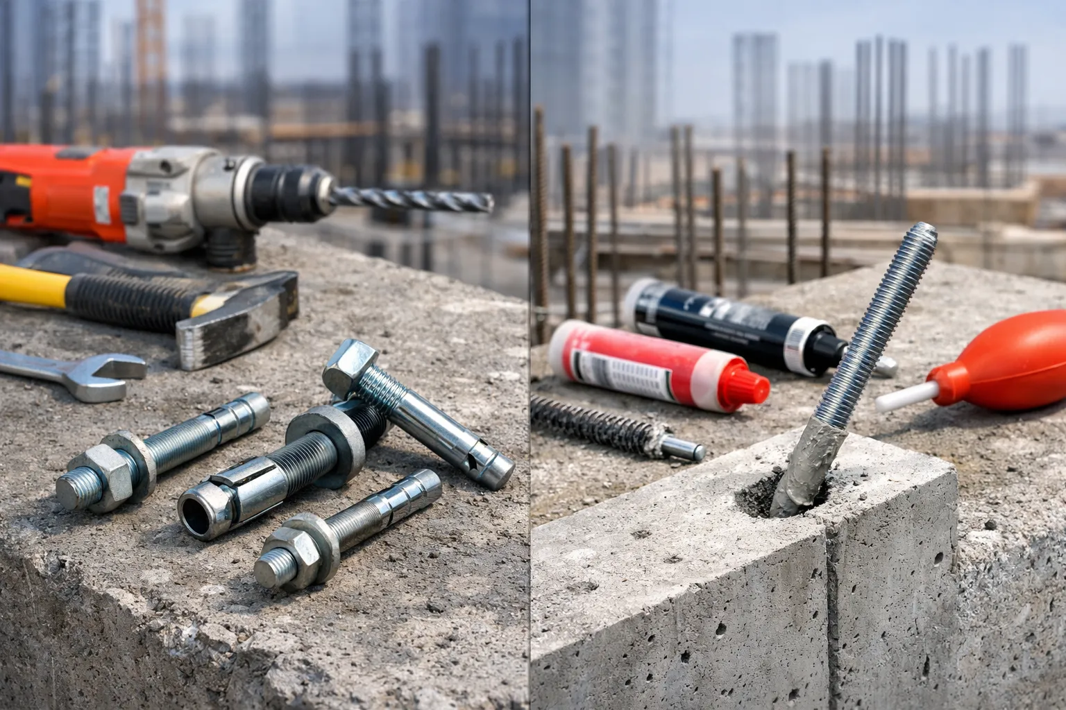 انواع انکر بولت و دسته‌بندی مهندسی آنها