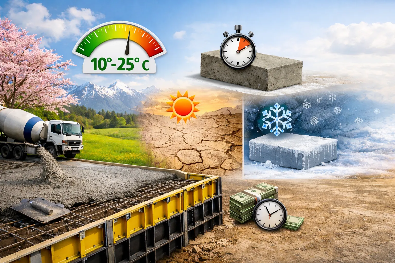 بهترین فصل بتن ریزی: راهنمای جامع مهندسی برای پیمانکاران و کارفرمایان 8 Why spring is known as the best season for concreting