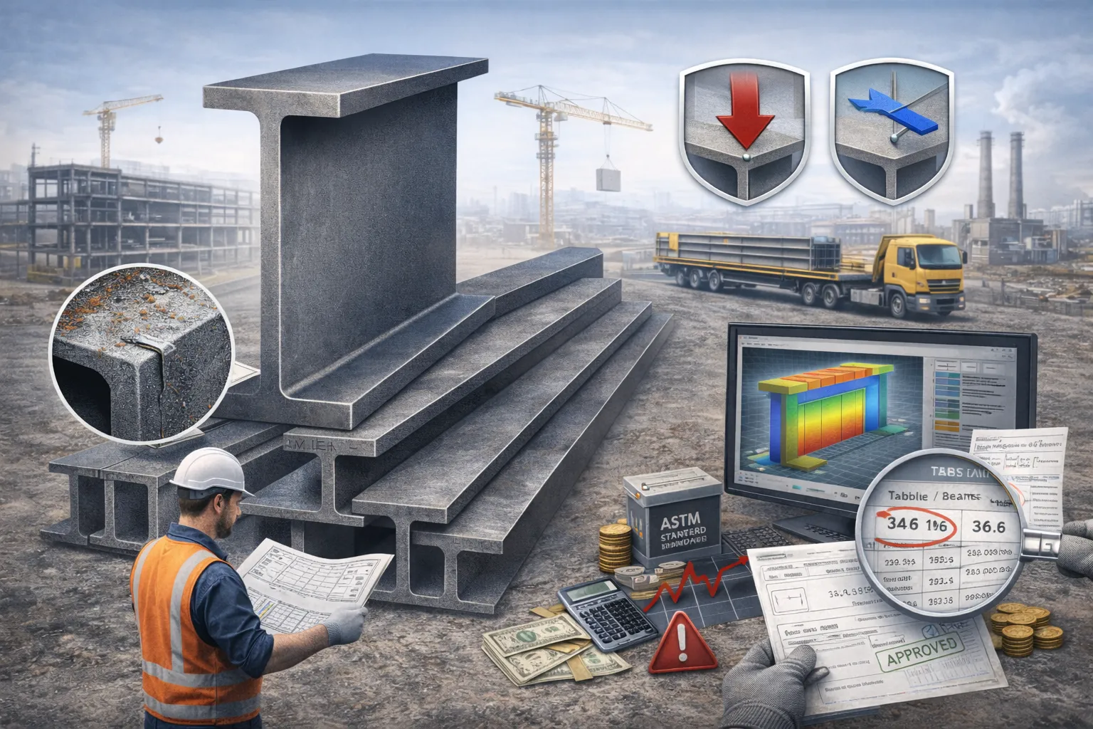 راهنمای جامع و فنی خرید تیرآهن هاش